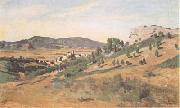 Jean Baptiste Camille  Corot Olevano Romano (mk11) Sweden oil painting artist
